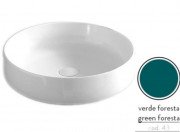 Раковина для ванної ArtCeram Cognac Ø48 см кераміка зелена COL002 43;00