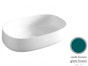 Раковина для ванной ArtCeram Cognac 55х35 см керамика зеленый COL003 43;00