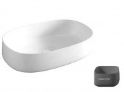 Раковина для ванної ArtCeram Cognac 55х35 см кераміка сіро-синій COL003 37;00