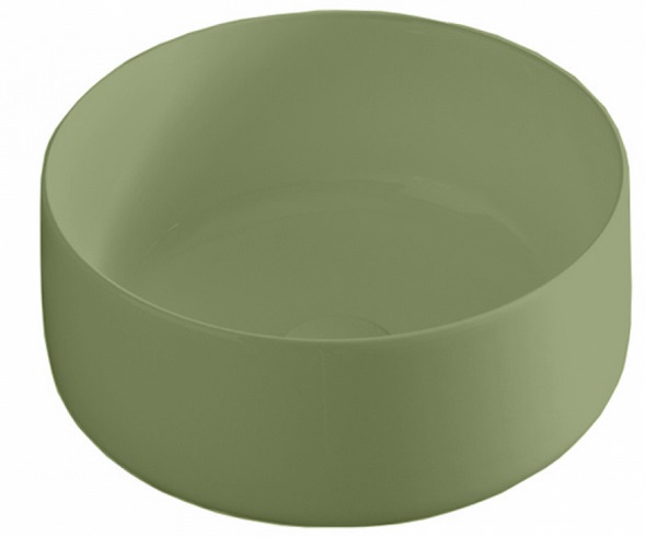 Раковина для ванної ArtCeram Cognac Ø35 см кераміка зелена шавлія COL004 44;00