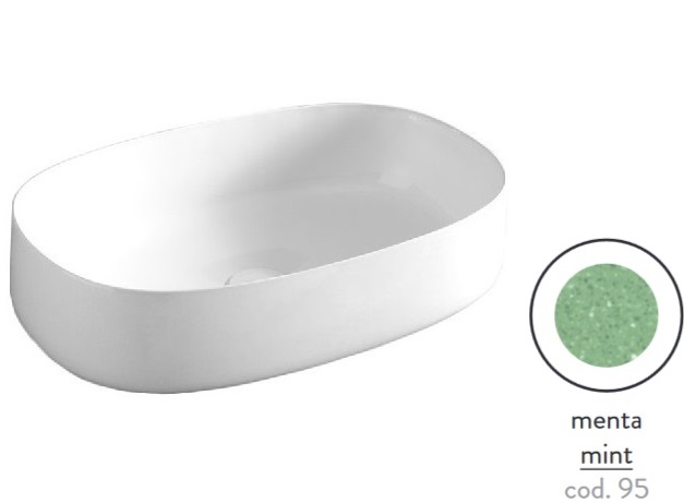 Раковина для ванной ArtCeram Cognac 55х35 см керамика menta COL003 95;00