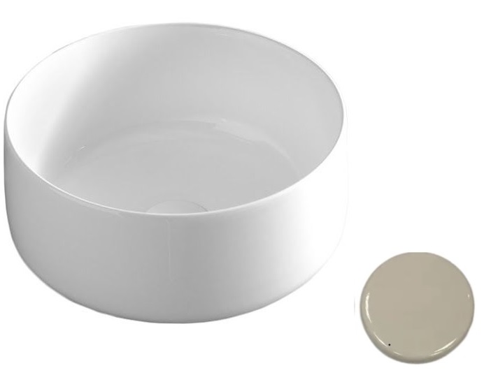 Раковина для ванной ArtCeram Cognac Ø35 см керамика шампань COL004 02;00