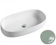 Раковина для ванної ArtCeram Cognac 68х35 см кераміка світло-зелений COL005 35;00