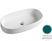 Раковина для ванной ArtCeram Cognac 68х35 см керамика зеленый COL005 43;00