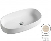 Раковина для ванної ArtCeram Cognac 68х35 см кераміка травертин COL005 45;00