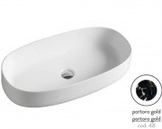 Раковина для ванной ArtCeram Cognac 68х35 см керамика portoro gold COL005 48;00