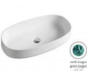 Раковина для ванної ArtCeram Cognac 68х35 см кераміка verde issogne COL005 50;00