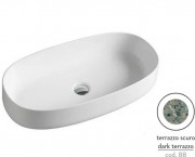 Раковина для ванної ArtCeram Cognac 68х35 см кераміка terrazzo scuro COL005 88;00