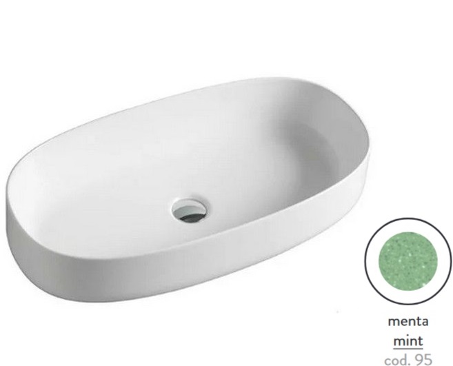 Раковина для ванной ArtCeram Cognac 68х35 см керамика menta COL005 95;00