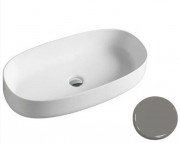 Раковина для ванной ArtCeram Cognac 68х35 см керамика серый COL005 34;00