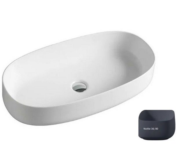 Раковина для ванной ArtCeram Cognac 68х35 см керамика темно-синий COL005 36;00