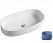 Раковина для ванної ArtCeram Cognac 68х35 см кераміка синій COL005 38;00