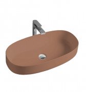 Раковина для ванної ArtCeram Cognac 68х35 см кераміка світло-коричневий COL005 40;00