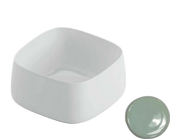 Раковина для ванной ArtCeram Cognac 43х43 см керамика светло-зеленый COL006 35;00