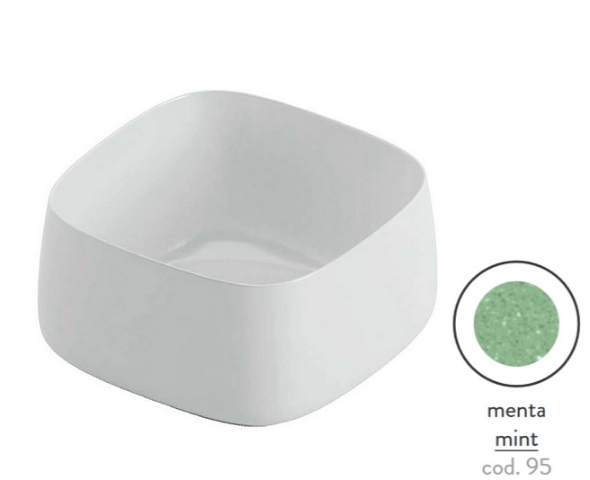 Раковина для ванной ArtCeram Cognac 43х43 см керамика menta COL006 95;00