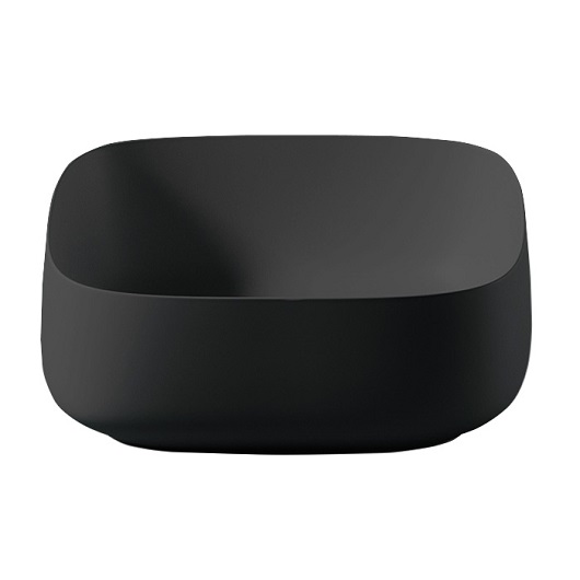 Раковина для ванної кімнати ArtCeram Cognac 46х41 см кераміка чорний матовий COL007 17;00