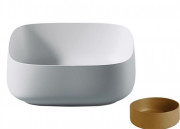 Раковина для ванной ArtCeram Cognac 46х41 см керамика коричневый (ombra cipro naturale) COL007 18;00