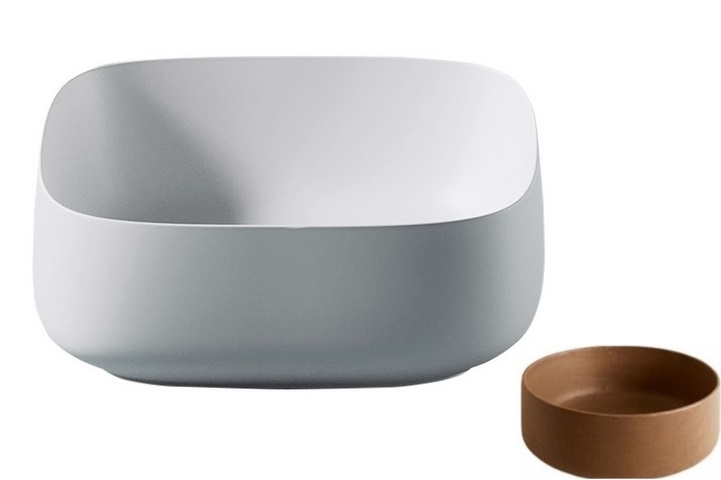 Раковина для ванной ArtCeram Cognac 46х41 см керамика коричневый (ombra bruciata) COL007 19;00