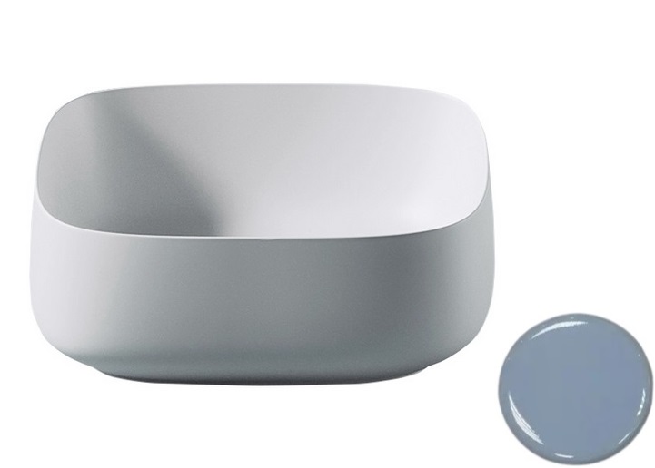 Раковина для ванної кімнати ArtCeram Cognac 46х41 см кераміка блакитний COL007 32;00