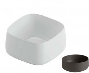 Раковина для ванной ArtCeram Cognac 43х43 см керамика чёрный (nero roma) COL006 20;00