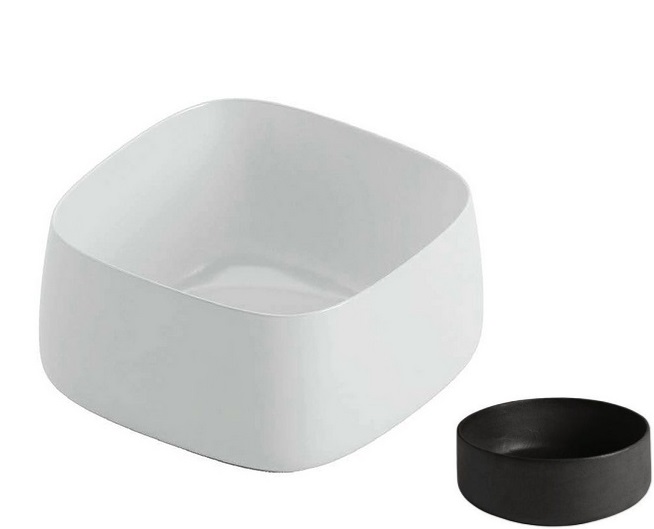 Раковина для ванной ArtCeram Cognac 43х43 см керамика чёрный (nero germania) COL006 21;00