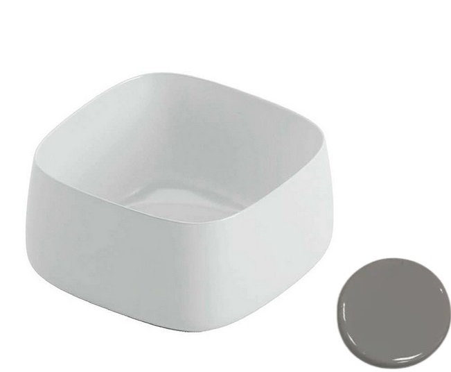 Раковина для ванной ArtCeram Cognac 43х43 см керамика серый COL006 34;00