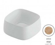 Раковина для ванной ArtCeram Cognac 43х43 см керамика оникс COL006 46;00