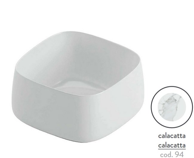 Раковина для ванної ArtCeram Cognac 43х43 см кераміка calacatta COL006 94;00