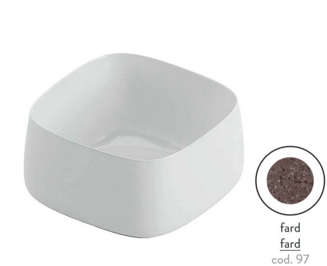 Раковина для ванной ArtCeram Cognac 43х43 см керамика fard COL006 97;00