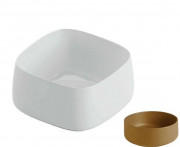 Раковина для ванної ArtCeram Cognac 43х43 см кераміка коричневий (ombra cipro naturale) COL006 18;00