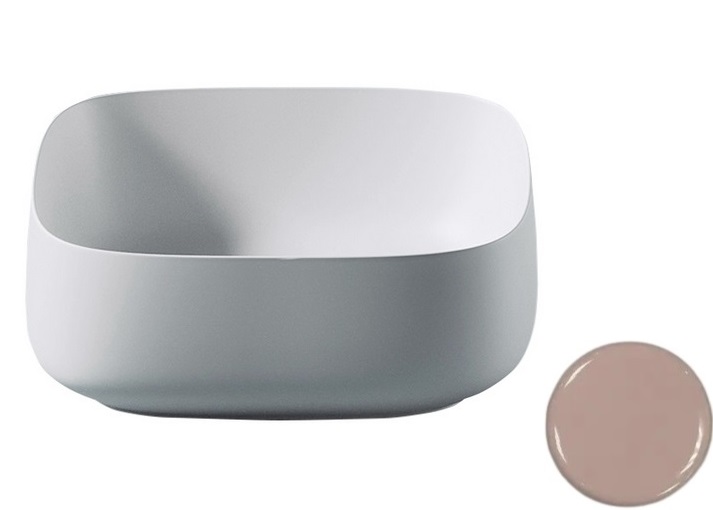 Раковина для ванної ArtCeram Cognac 46х41 см кераміка рожевий COL007 33;00