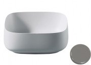 Раковина для ванної ArtCeram Cognac 46х41 см кераміка сірий COL007 34;00