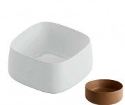Раковина для ванної ArtCeram Cognac 43х43 см кераміка коричневий (ombra bruciata) COL006 19;00