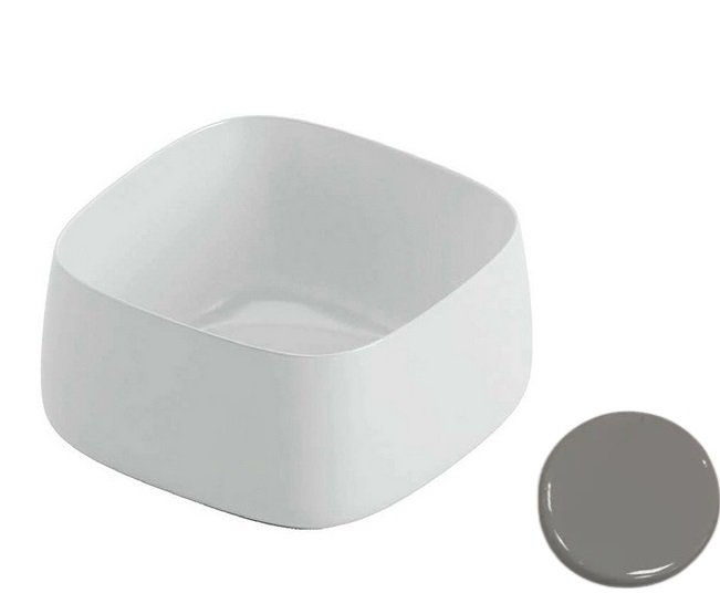 Раковина для ванної ArtCeram Cognac 43х43 см кераміка сірий COL006 34;00