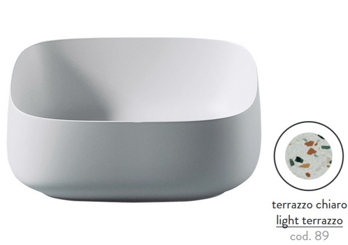 Раковина для ванної ArtCeram Cognac 46х41 см кераміка terrazzo chiaro COL007 89;00