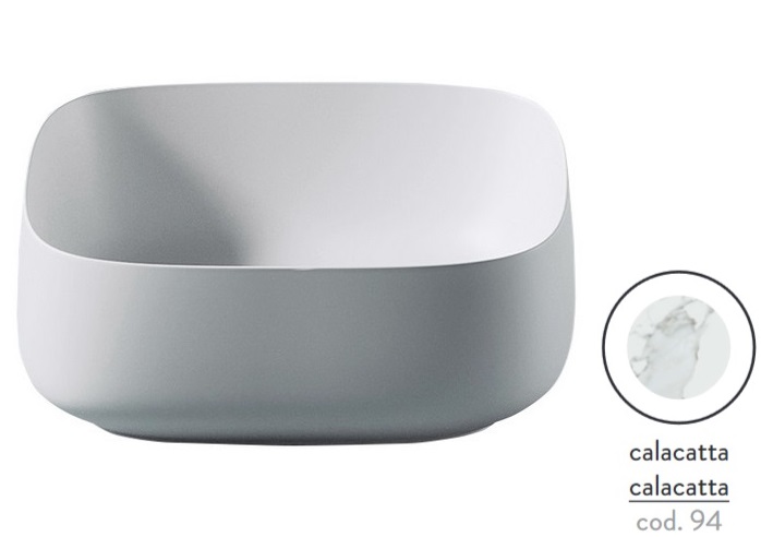 Раковина для ванной ArtCeram Cognac 46х41 см керамика calacatta COL007 94;00