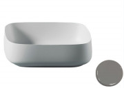 Раковина для ванної ArtCeram Cognac 55х35 см кераміка сірий COL008 34;00