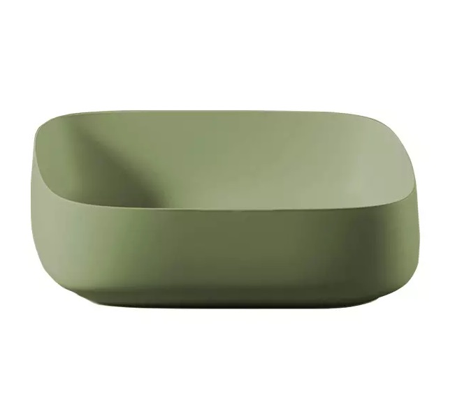 Раковина для ванной ArtCeram Cognac 55х35 см керамика зеленый шалфей COL008 44;00