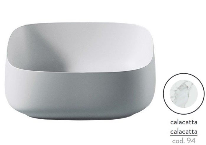 Раковина для ванной ArtCeram Cognac 46х41 см керамика calacatta COL007 94;00