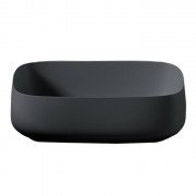 Раковина для ванної ArtCeram Cognac 56х41 см кераміка чорний матовий COL009 17;00