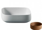 Раковина для ванної ArtCeram Cognac 56х41 см кераміка коричнева (ombra bruciata) COL009 19;00