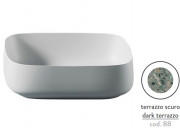 Раковина для ванной ArtCeram Cognac 56х41 см керамика terrazzo scuro COL009 88;00