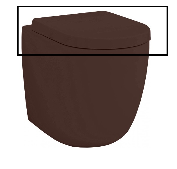Сиденье с крышкой для унитаза ArtCeram File 2.0 SoftClose дюропласт коричневый FLA002 39