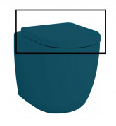 Сиденье с крышкой для унитаза ArtCeram File 2.0 SoftClose дюропласт сине-зеленый FLA002 42