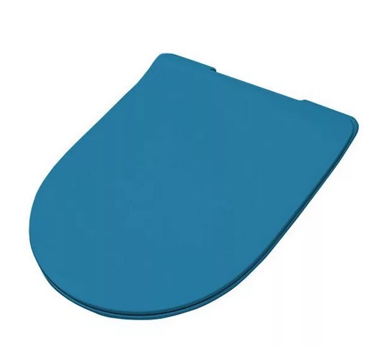 Сидіння із кришкою для унітазу ArtCeram File 2.0 SoftClose дюропласт синій FLA014 38