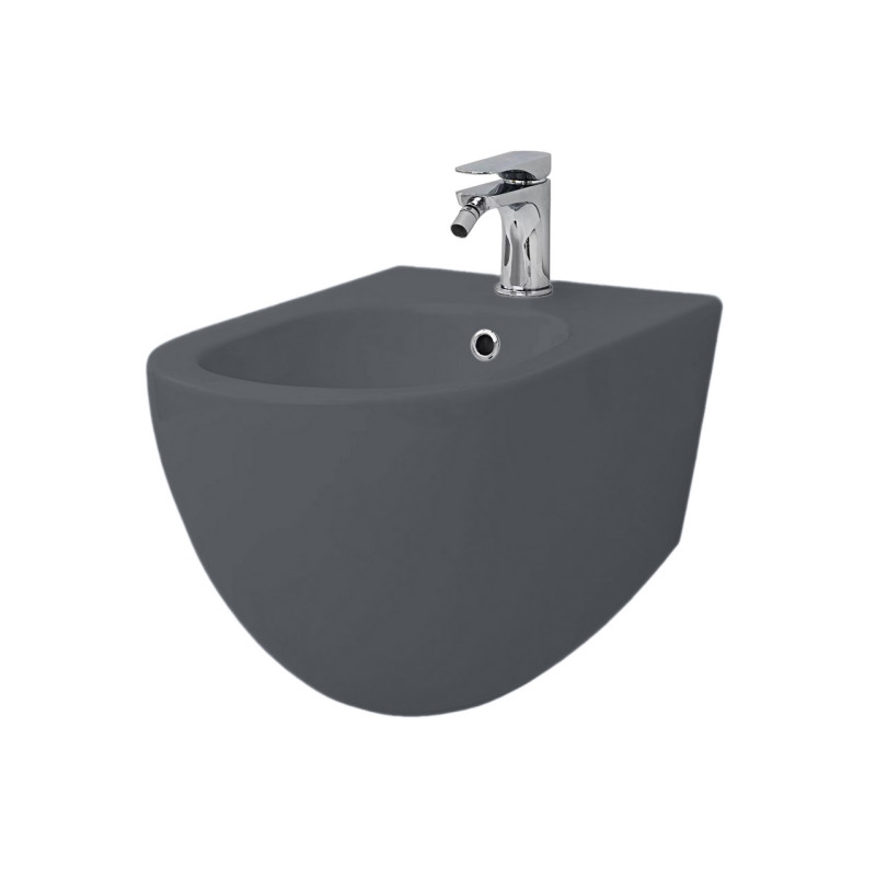 Біде підвісне ArtCeram File 2.0 37х53 см кераміка сіро-синій (денім) FLB001 37;00