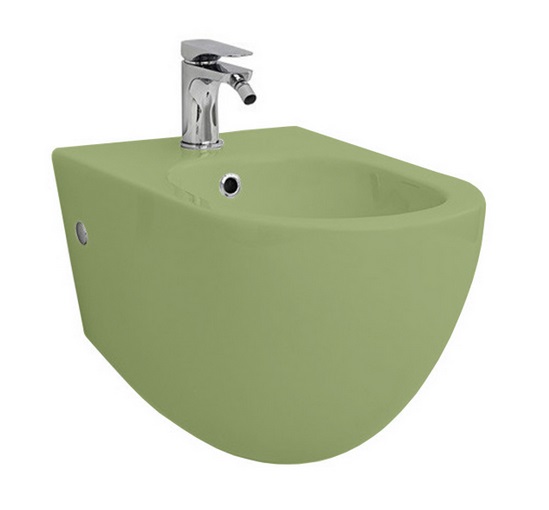 Біде підвісне ArtCeram File 2.0 37х53 см кераміка зелена шавлія FLB001 44;00