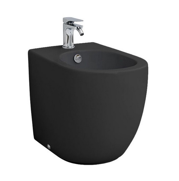 Біде для підлоги ArtCeram File 2.0 37х53 см кераміка чорний матовий FLB002 17;30