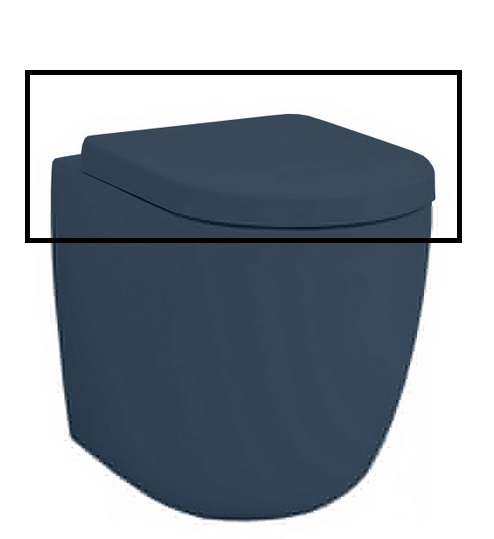 Сидіння із кришкою для унітазу ArtCeram File 2.0 SoftClose дюропласт темно-синій FLA002 36