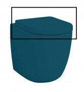 Сиденье с крышкой для унитаза ArtCeram File 2.0 SoftClose дюропласт сине-зеленый FLA002 42